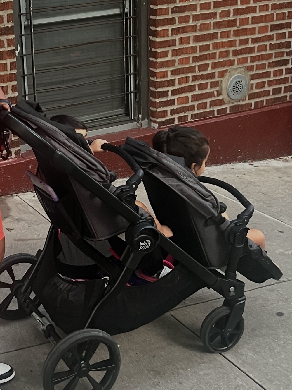 Baby Jogger Double Stroller in Black and Gray - Tandem Kids Stroller
